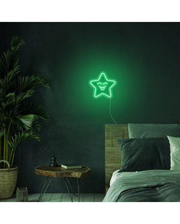Brighten Up Your Space: Mini Smile Star LED Neon Signs for Home Decor, Office Ambiance, and Joyful Celebrations