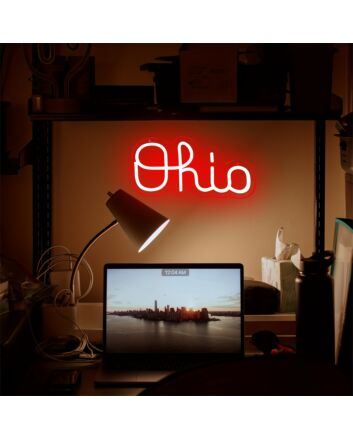 Brighten Up Your Space: Ohio State LED Neon Signs Wall Sign Perfect for Office, Bar, and Game Room Decor.
