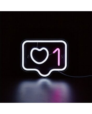 Add a Warm Glow to Weddings, Bars, and Romantic Dinners with the One Heart LED Neon Sign.