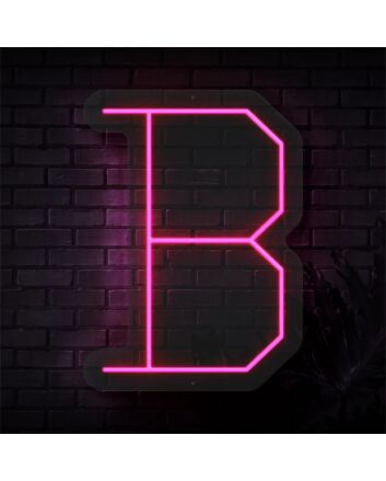 Brighten Your Space: Personalized Initial Letter B LED Neon Sign for Weddings, Bars, and Home Decor Ambiance