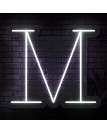 Brighten Your Bar, Wedding, or Office Space with the Personalized Initial Letter M LED Neon Sign