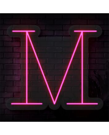 Brighten Your Bar, Wedding, or Office Space with the Personalized Initial Letter M LED Neon Sign