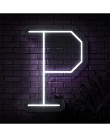 Brighten Your Wedding, Bar, or Office Space with the Personalized Initial Letter P LED Neon Sign.