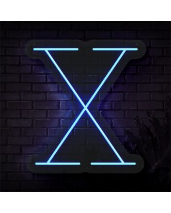 Brighten Up Your Space: Personalized Initial Letter X LED Neon Sign for Weddings, Home Decor, and Trendy Bars
