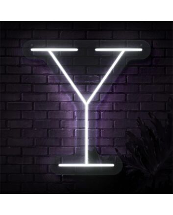 Brighten Your Special Occasions: Personalized Initial Letter Y LED Neon Sign for Weddings, Parties, and Home Decor.