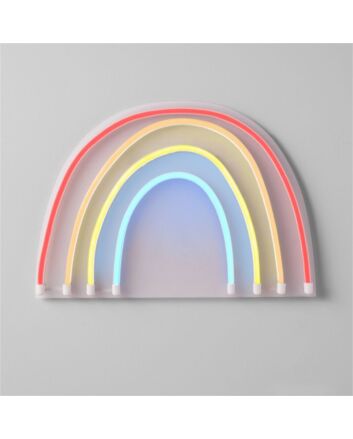 Brighten Up Your Child's Room, Play Area or Birthday Celebrations with Rainbow LED Neon Kids Wall Decor LED Neon Sign.