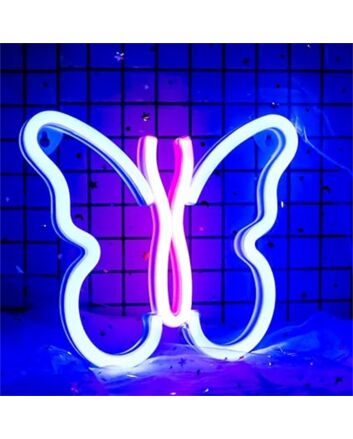 Add a Vibrant Touch to Your Office, Bar, or Wedding Ambience with the Room Decoration Butterfly Sign LED Neon Sign.