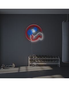 Lifting Dumbbells LED Neon Sign