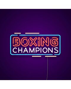 Boxing Champions Neon Sign