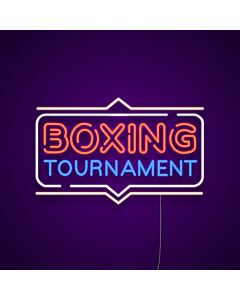 Boxing Tournament Neon Sign