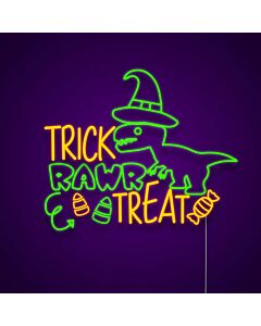 Trick Rawr Treat Neon Sign