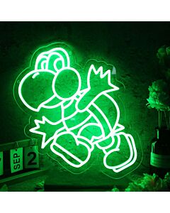 Green Koopa Troopa Green Neon Sign