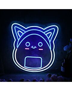 Rice Ball Cat Custom Neon Sign