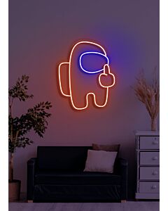 Space man Neon Odyssey into the Cosmic Unknown