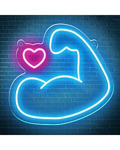 Bodybuilding Muscular Arm Neon Sign