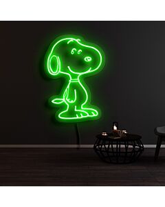 Snoopy Smile Neon Sign for Cartoon Fans