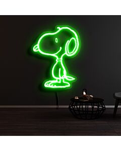 Snoopy Standing Neon Sign for Cartoon Fans