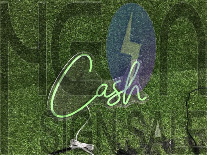 Brighten Up Your Office, Bar, or Storefront with the For Wall Decor Cash LED Neon Sign.
