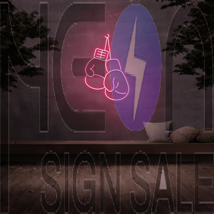 Boxing Gloves Neon Sign
