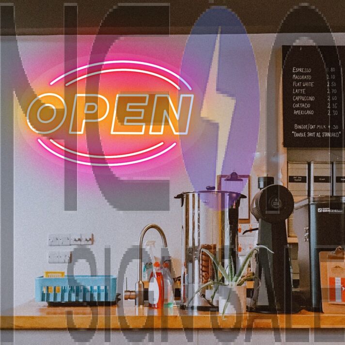 Brighten Up Your Business, Bar, or Storefront with the Vibrant Oval Neon Open Sign