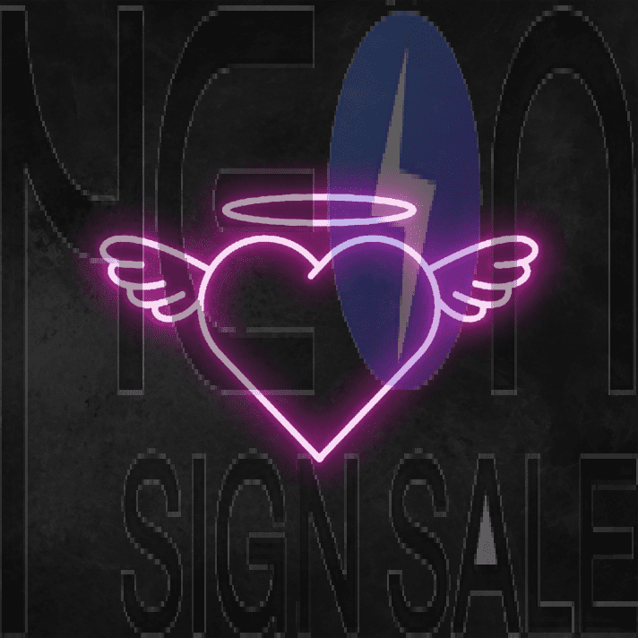 Angel Heart Neon Sign