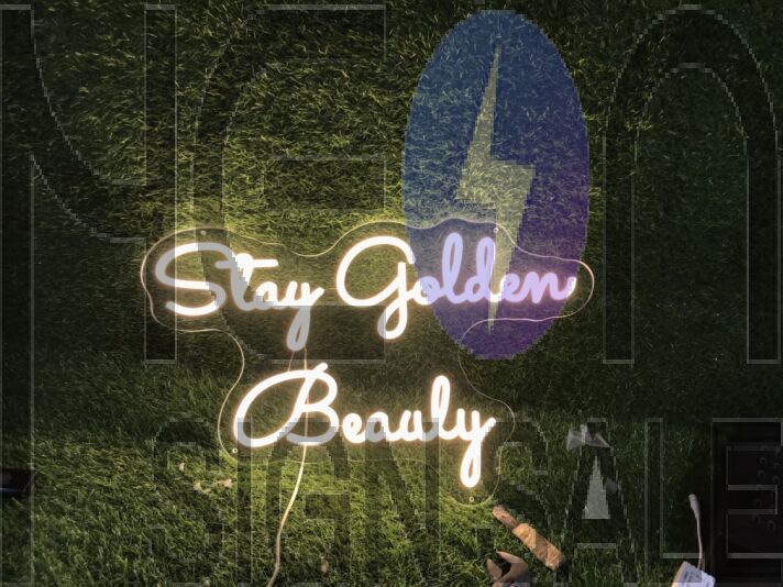 Brighten Your Bar, Office, or Wedding: Stay Golden Beauty Yellow LED Neon Sign Transforms Any Space