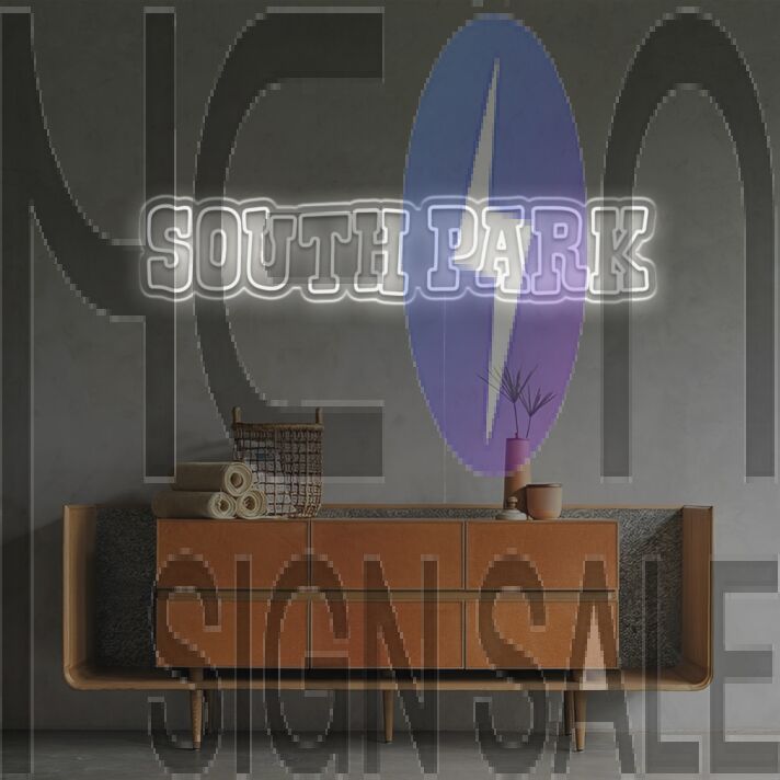 Brighten Up Your Space: South Park LED Neon Sign for Bars, Home Entertainment Areas, and Fan Rooms.