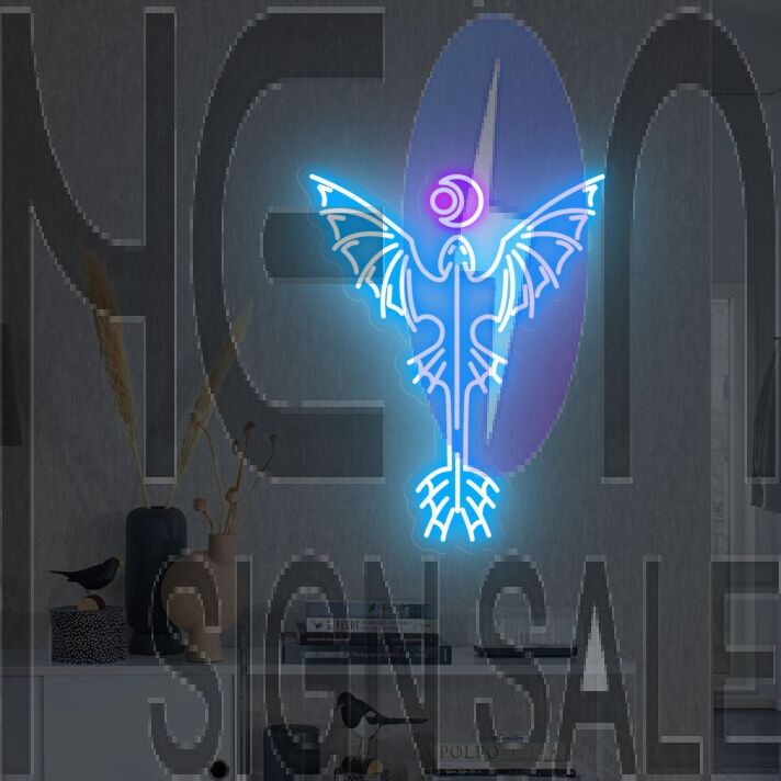 Brighten Your Bar, Office, and Special Events with the Mystical Flying Dragon Chasing Sun And Moon Neon Sign.