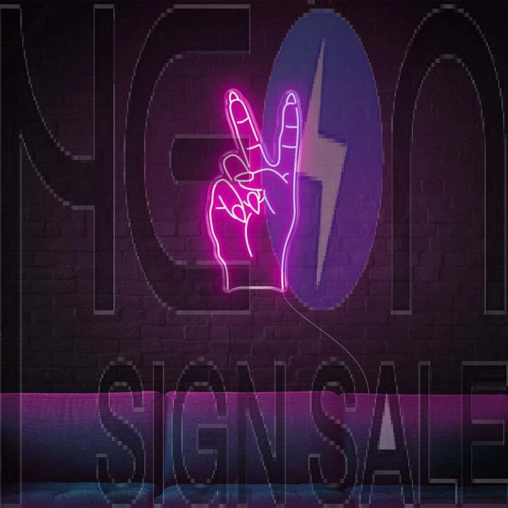 Peace Sign LED Neon Sign