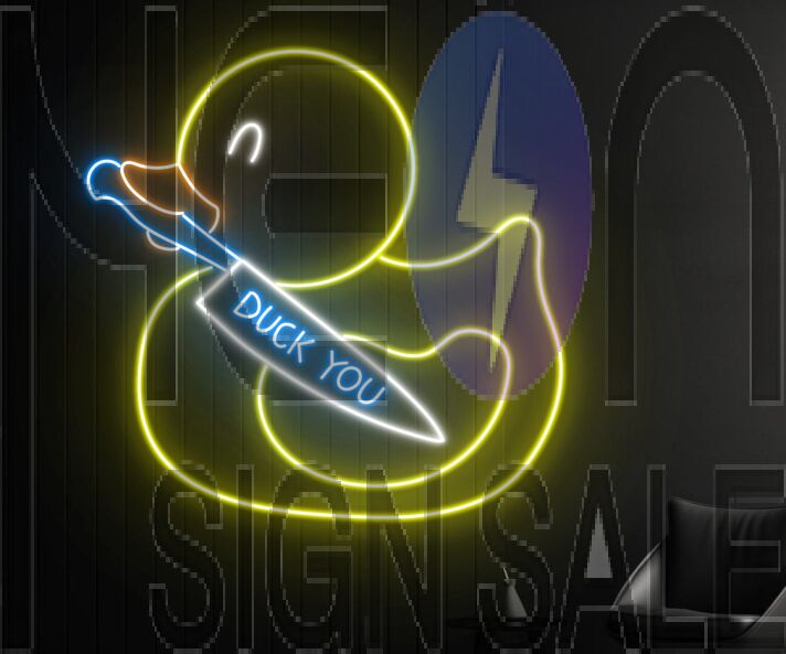 Brighten Your Festivities: The Duck You Led Neon Sign for Christmas, Perfect for Home, Bars, and Office Celebrations.