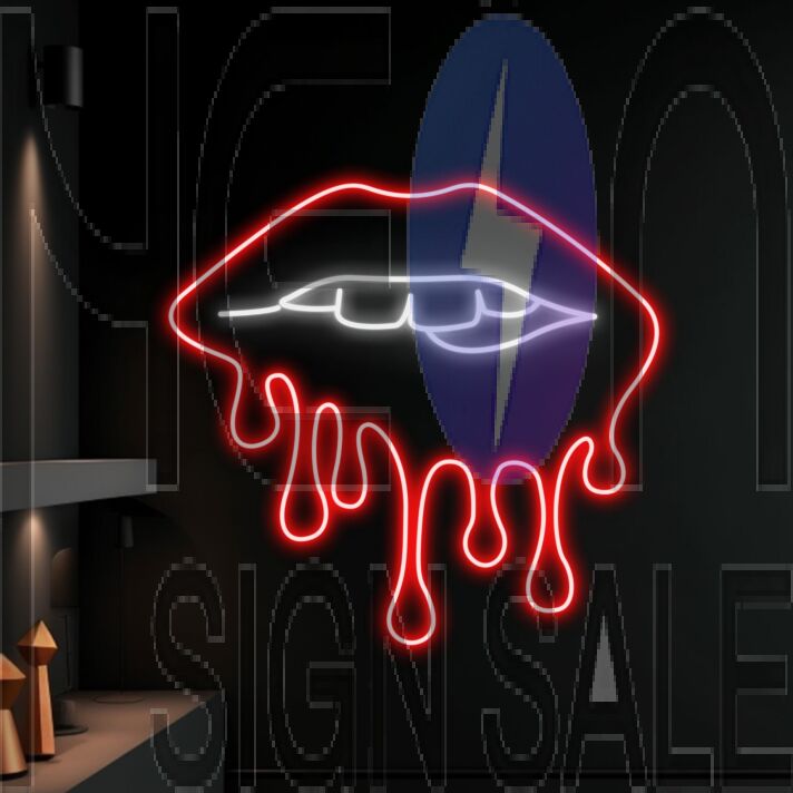 Sexy Lips Dripping Led Neon Sign Dripping Lips Neon Light Sexy Lips Led Light