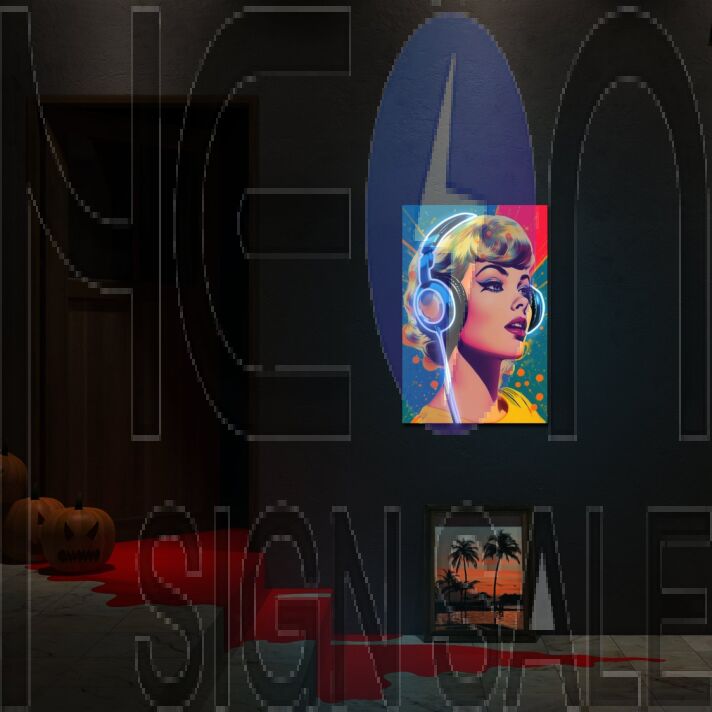 Lady Headphones Uv Light Elevate Your Audio Experience