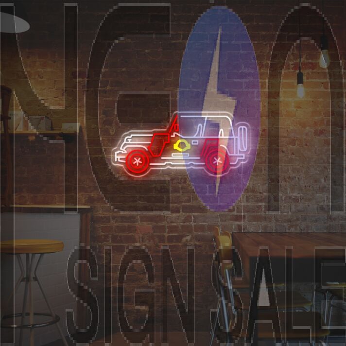 Jurassic Park Car LED Neon Sign