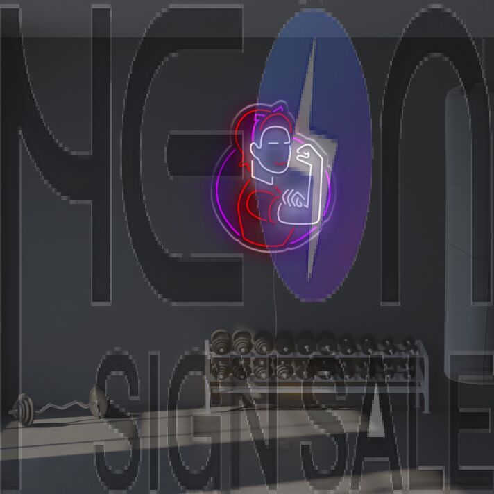 Strong Woman LED Neon Sign