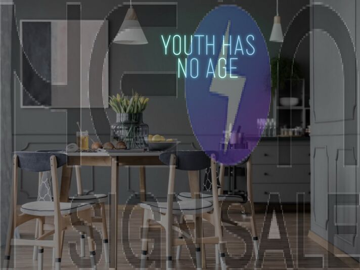 Youth Has No Age Neon Sign