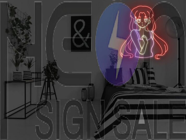 Anime Resolve Girl Neon Sign