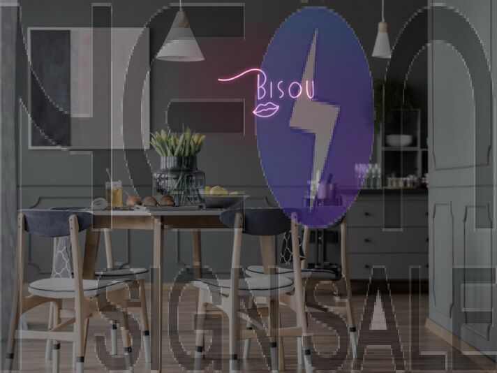 Bisou Neon Sign