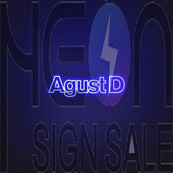 Agust D Neon Sign
