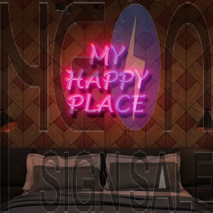 My Happy Place Neon Sign