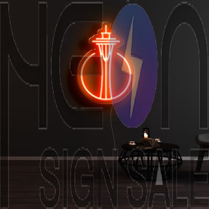 Seattle City Icon Neon Sign
