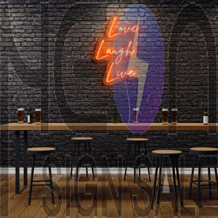 Love Laugh Live Neon Sign