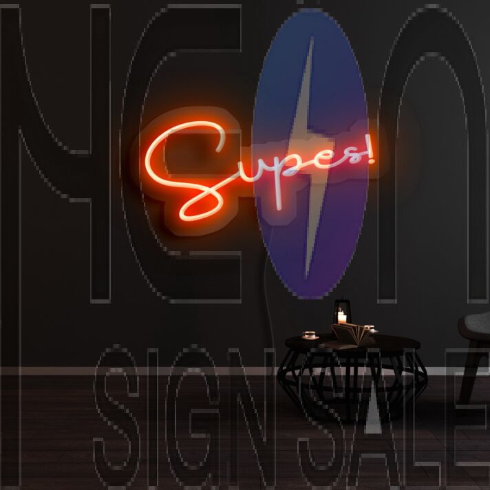 Supes Neon Sign