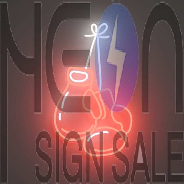 Boxing Gloves Neon Sign