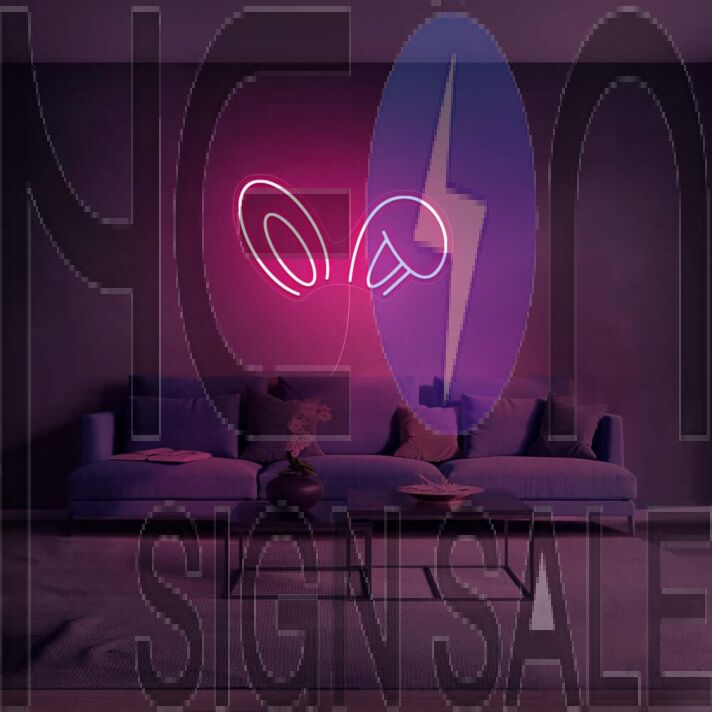 Bunny Ears Neon Sign