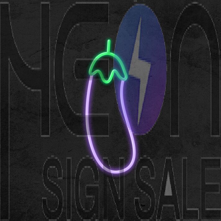 Eggplant Neon Sign