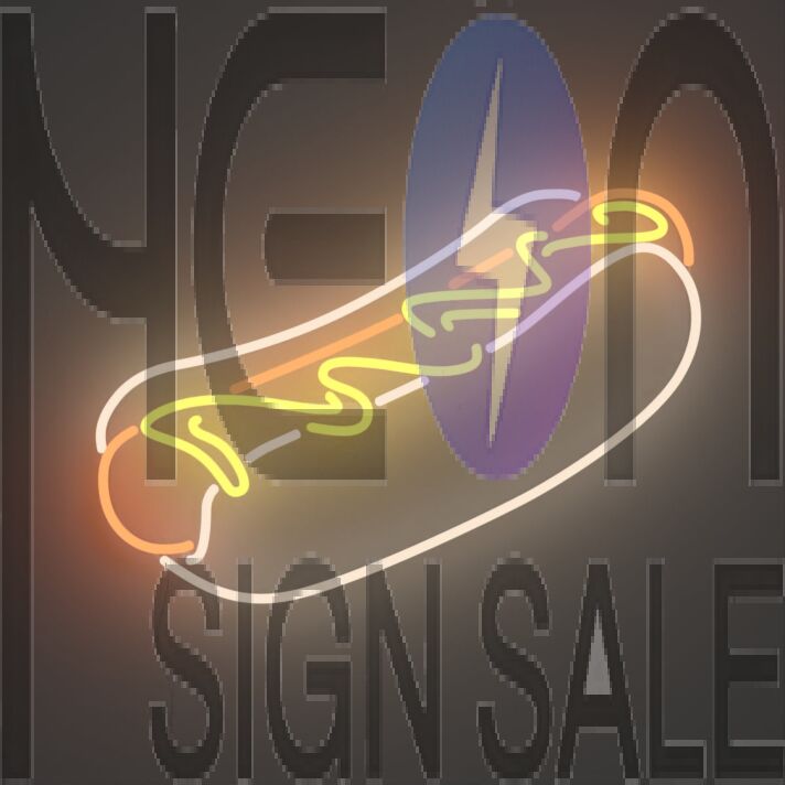 Hot Dog Neon Sign