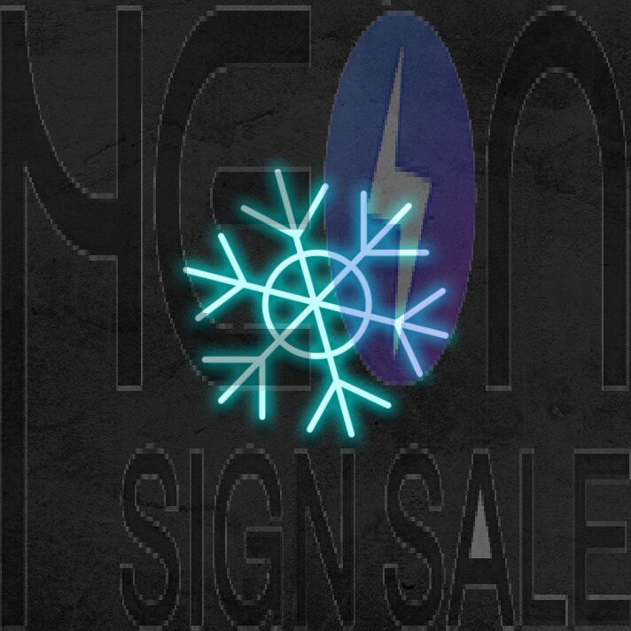 Ice Flake Neon Sign