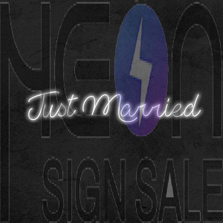 Just Married Neon Sign