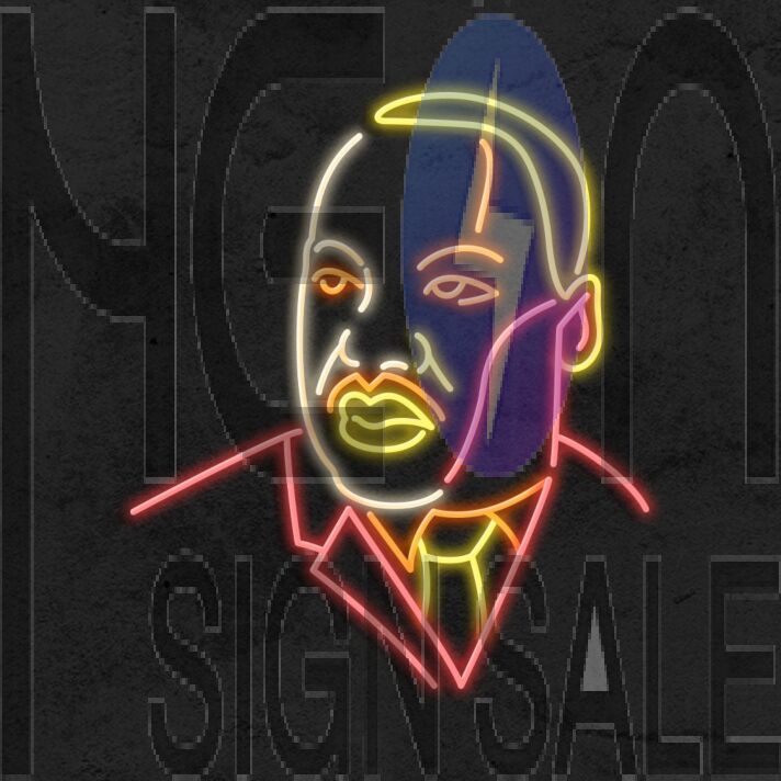 Martin Luther King Mlk Neon Sign