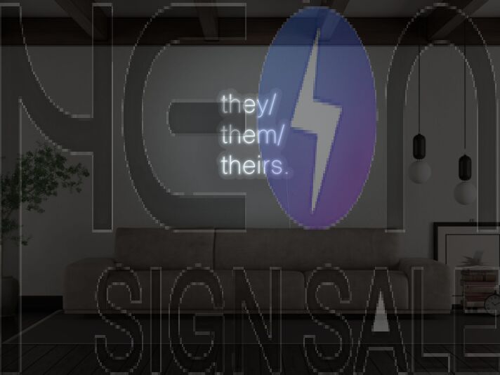 Pronouns Neon Sign